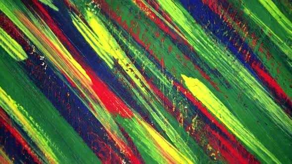 Background From Different Strokes of Red Yellow Green and Blue Paint
