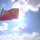 Łódź City Flag (Poland) on a Flagpole V4 - 4K - VideoHive Item for Sale