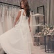 Model Wear Wedding Dress and Show New Fashion Collection of Bridal Gown - VideoHive Item for Sale