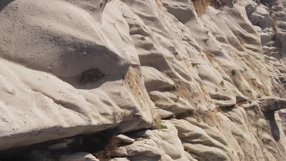 Vertical Video Cappadocia Landscape Aerial View