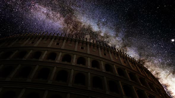 Milkyway Timelapse Colosseum