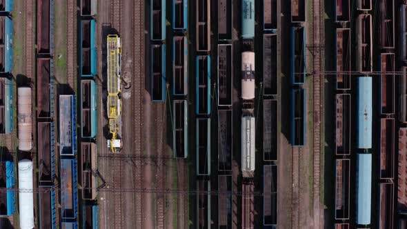 Train Cars Top View