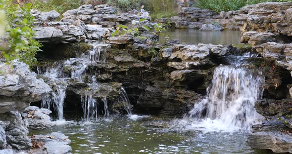 Water pond in garden 