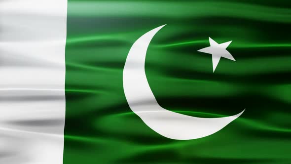 Pakistan Flag Waving