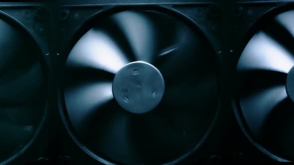 Fan Turbine Behind a Dark Surface