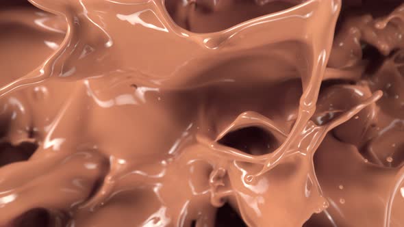 Super Slow Motion Shot of Splashing Makeup Cream at 1000 Fps