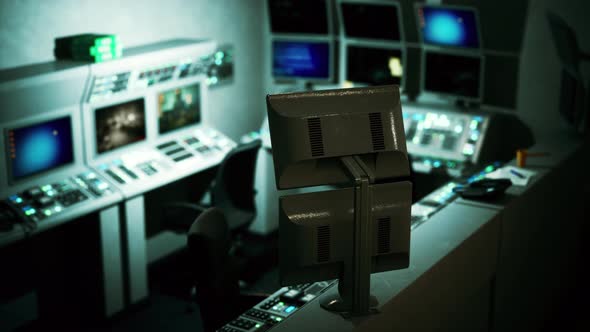 Empty Power Plant Control Room alt