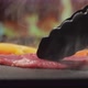 Piece Of Beef Filet On Teppanyaki Grill At Home - VideoHive Item for Sale