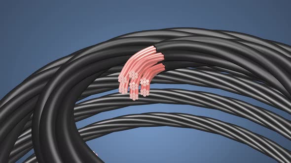 Presentation of a cable for an electrical connection.