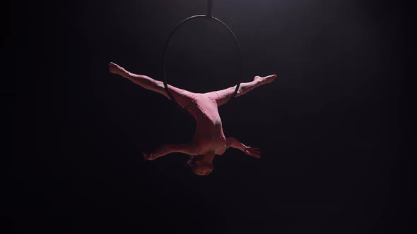 Aerial Acrobat in the Air Ring