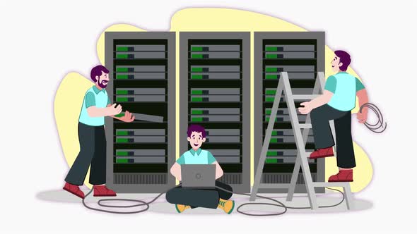 Network Engineer Animation Scene 01