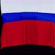 The piece of cloth falls with the flag of the State of Russia to cover the product - VideoHive Item for Sale
