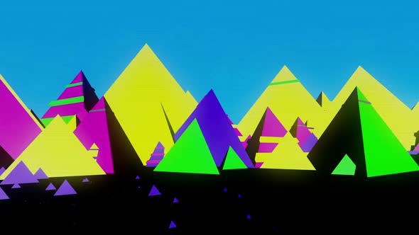 Abstract Colorful Pyramid Hd alt