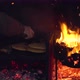 Barbecue at Night Meat and Arepas - VideoHive Item for Sale
