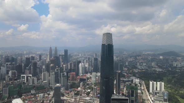  Aerial view is one of the landmarks in Kuala Lumpur City Center