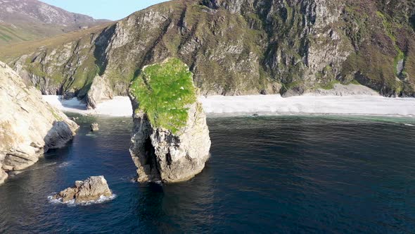 Fylig Above the Southern Centre and Jenga Stack at Glenlough Bay Between Port and Ardara in County