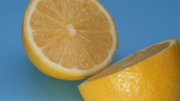Lemon Halves Rotate in a Plane