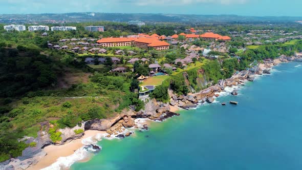 Aerial View The Rocky Shore