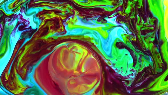 Abstract Colorful Sacral Liquid Waves Texture 998
