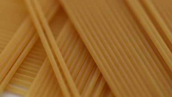 Dry Pasta Closeup Rotate in a Circle