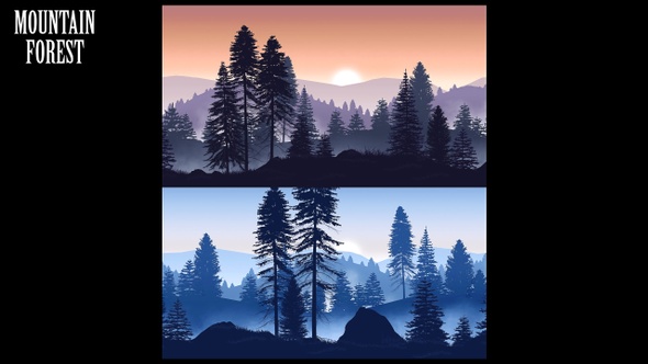 Mountain Forest Background