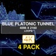 Blue Platonic Tunnel VJ Pack - VideoHive Item for Sale