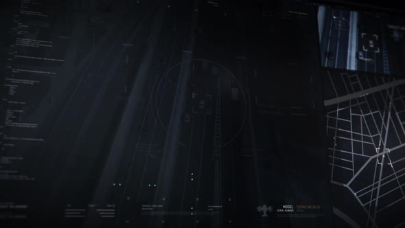 Modern Sci-fi police ui has detected the item in the trunk of the suspect's car alt