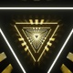 Vj Loop Triangle Tunnel Gold - VideoHive Item for Sale