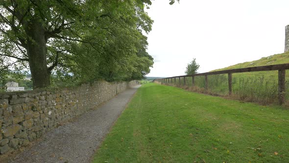 Alley inside a walled plateau