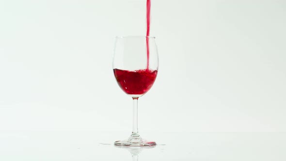 Pouring Wine Into A Glass