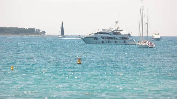 Yachts at the Sea.