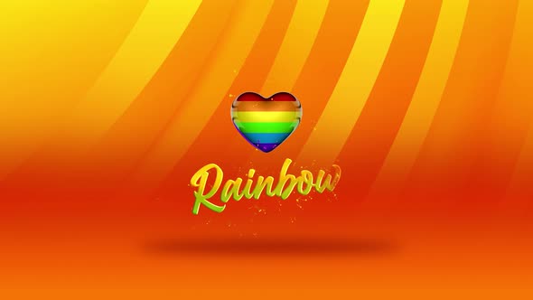 Rainbow Gender Sign Background Animation 4k