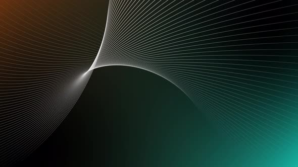 White color geometric line animation with gradient background. Vd 463