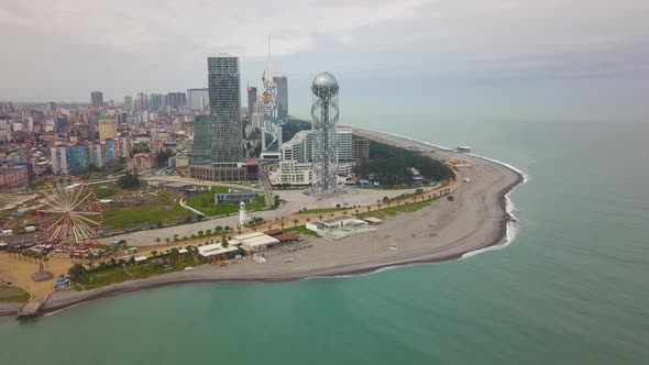 Batumi, Georgia Aerial View. Batumi City Panorama