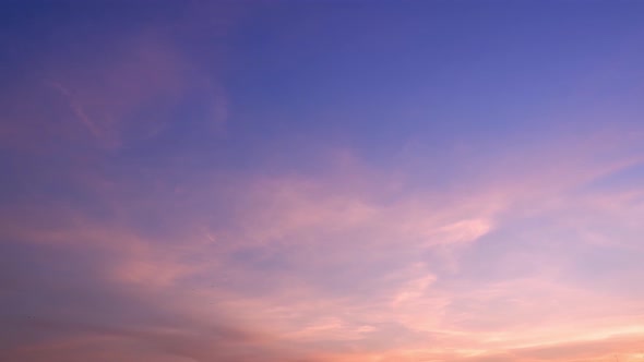 4K Sky Time lapse, Burning sky and shining, Red purple orange blue pink sunset.