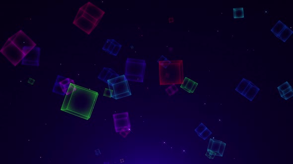 Space Colorful Cube