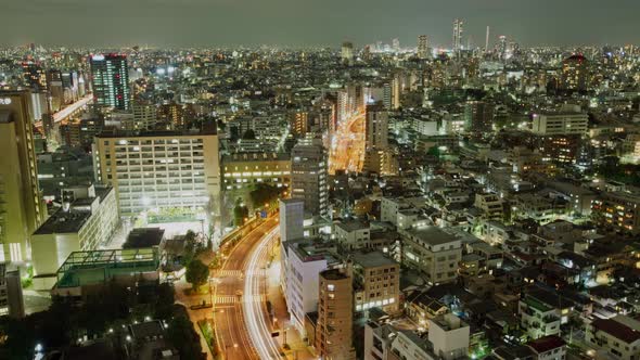 Night Time Lapse Tokyo Japan alt