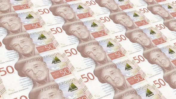 Sweden Banknotes Money / 50 Swedish Krona 4K