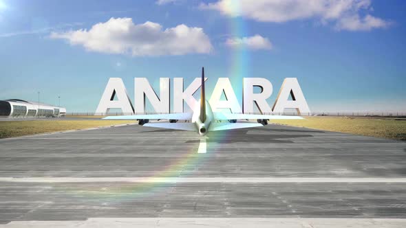 Commercial Airplane Landing Capitals And Cities Ankara