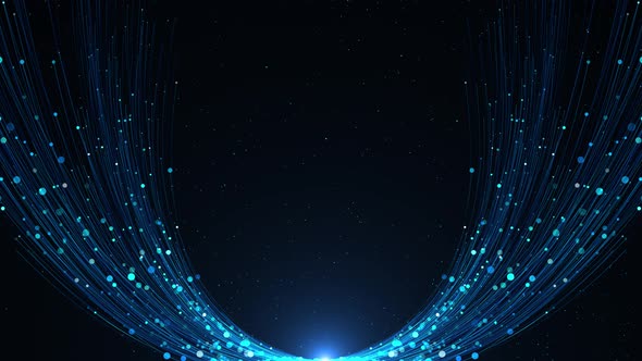 Blue Rising Particles 