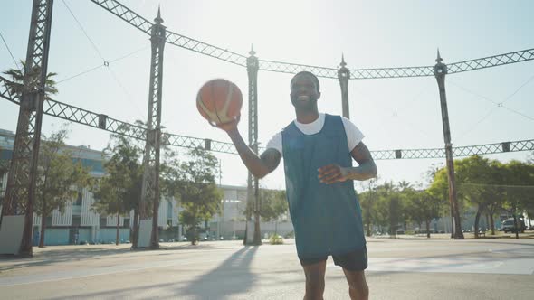 street basketball game outdoor