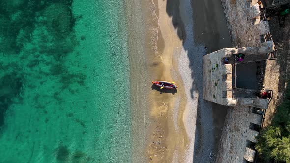 Small Beach Near the Fortress Alanya Turkey