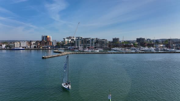 The Poole Yacht Marina, A Quay in a Coastal Fishing Town in the UK