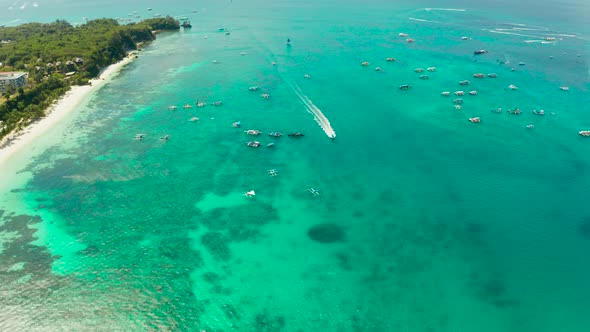 Azure Lagoon Island Boracay Island, Philippines.