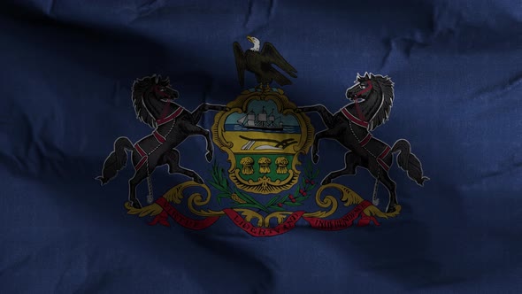 Pennsylvania State Flag 4K