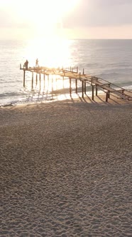 Beach at the Seaside Resort Town