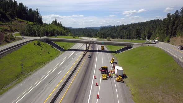 American Construction Zone Safety with Highway Workers