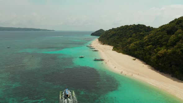 Tropical Beach and Blue Lagoon