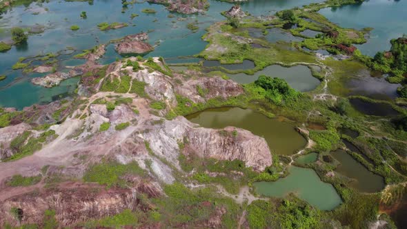 Cinematic move at Guar Petai old abandoned quarry