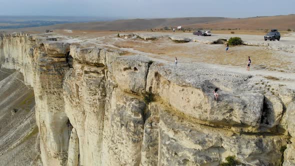 Aerial View of White Rock Crimean Peninsula